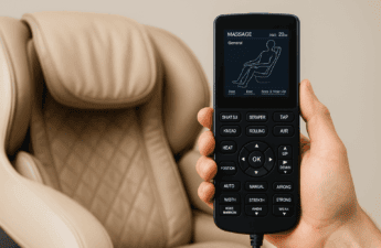 Fjernbetjening til massagestol med massageprogrammer